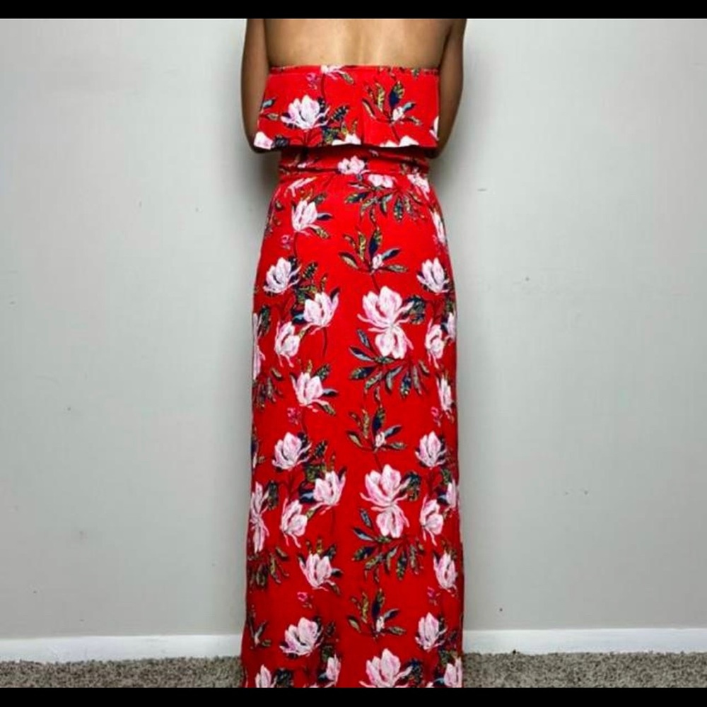 Sim & Sam Red Tube Top Dress - Picture 5 of 7